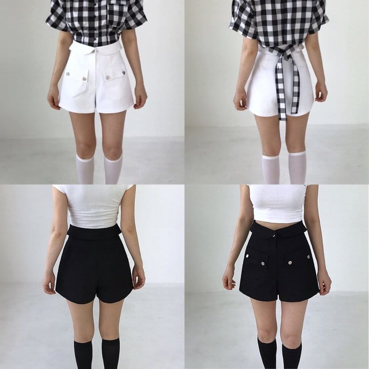 Twomoon - Korean Women Fashion - #momslook - Fold Pocket Half Pants