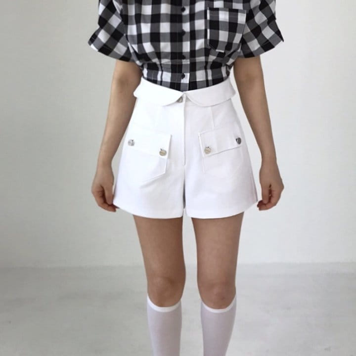 Twomoon - Korean Women Fashion - #momslook - Fold Pocket Half Pants - 3
