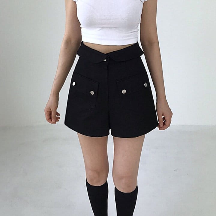 Twomoon - Korean Women Fashion - #momslook - Fold Pocket Half Pants - 5