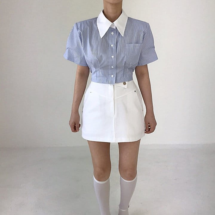 Twomoon - Korean Women Fashion - #womensfashion - Tera Half Shirt - 4