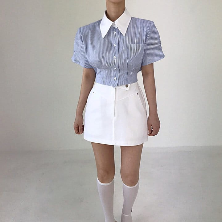 Twomoon - Korean Women Fashion - #womensfashion - Tera Half Shirt - 3