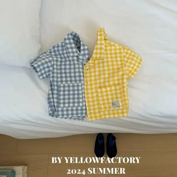Yellow Factory - Korean Children Fashion - #prettylittlegirls - Check Shirt