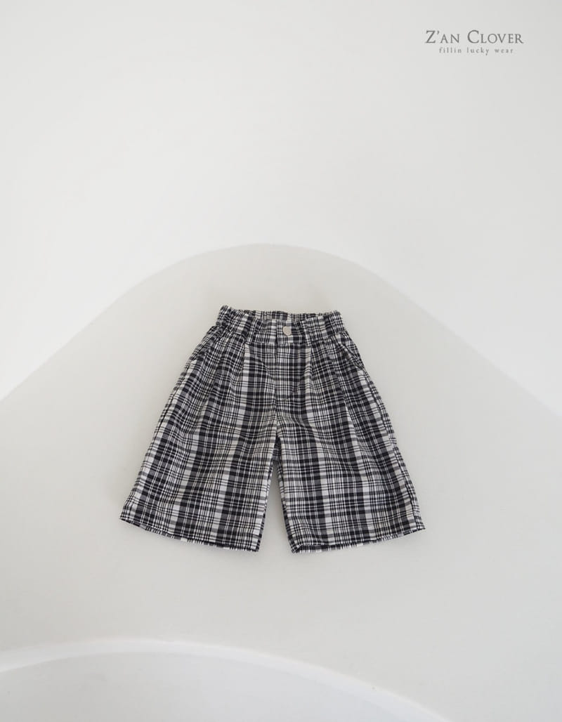 Zan Clover - Korean Children Fashion - #Kfashion4kids - Check Bermuda Pants - 2