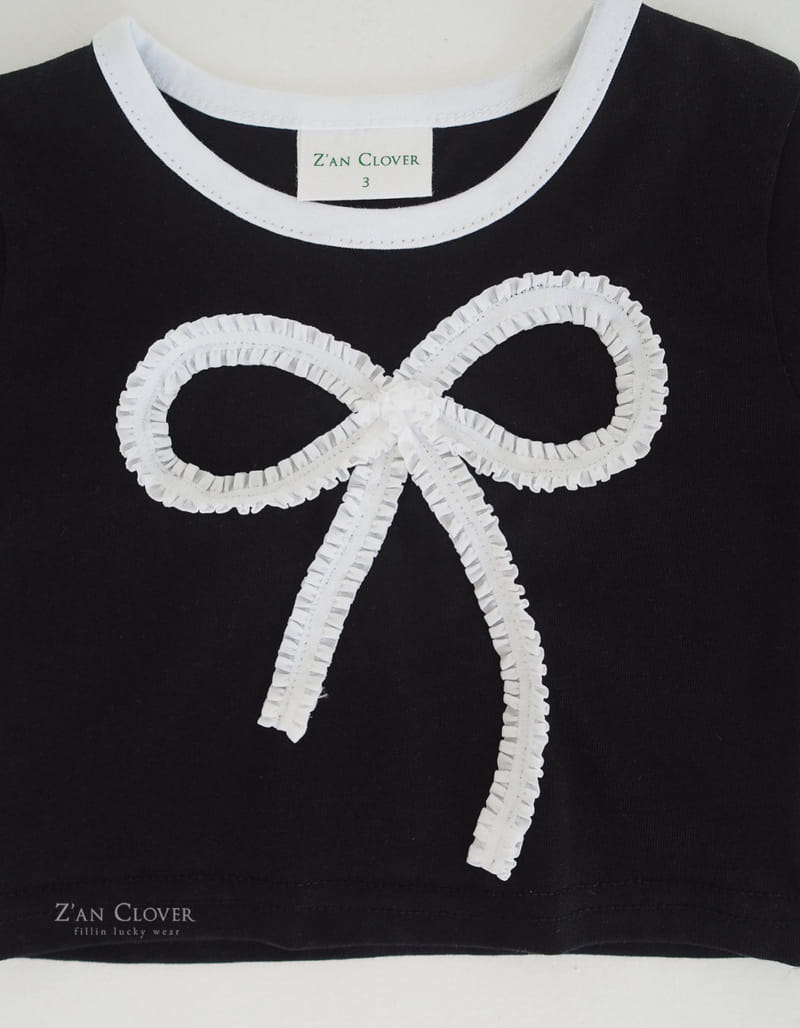 Zan Clover - Korean Children Fashion - #childofig - Lace Ribbon Tee - 5
