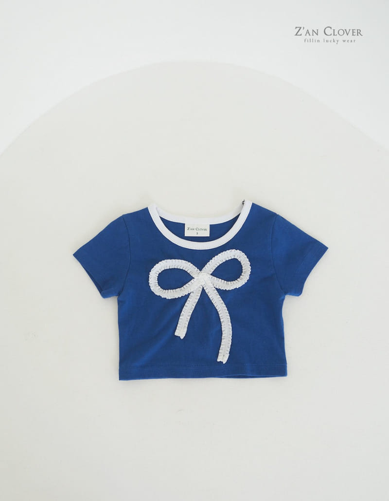 Zan Clover - Korean Children Fashion - #childrensboutique - Lace Ribbon Tee - 6