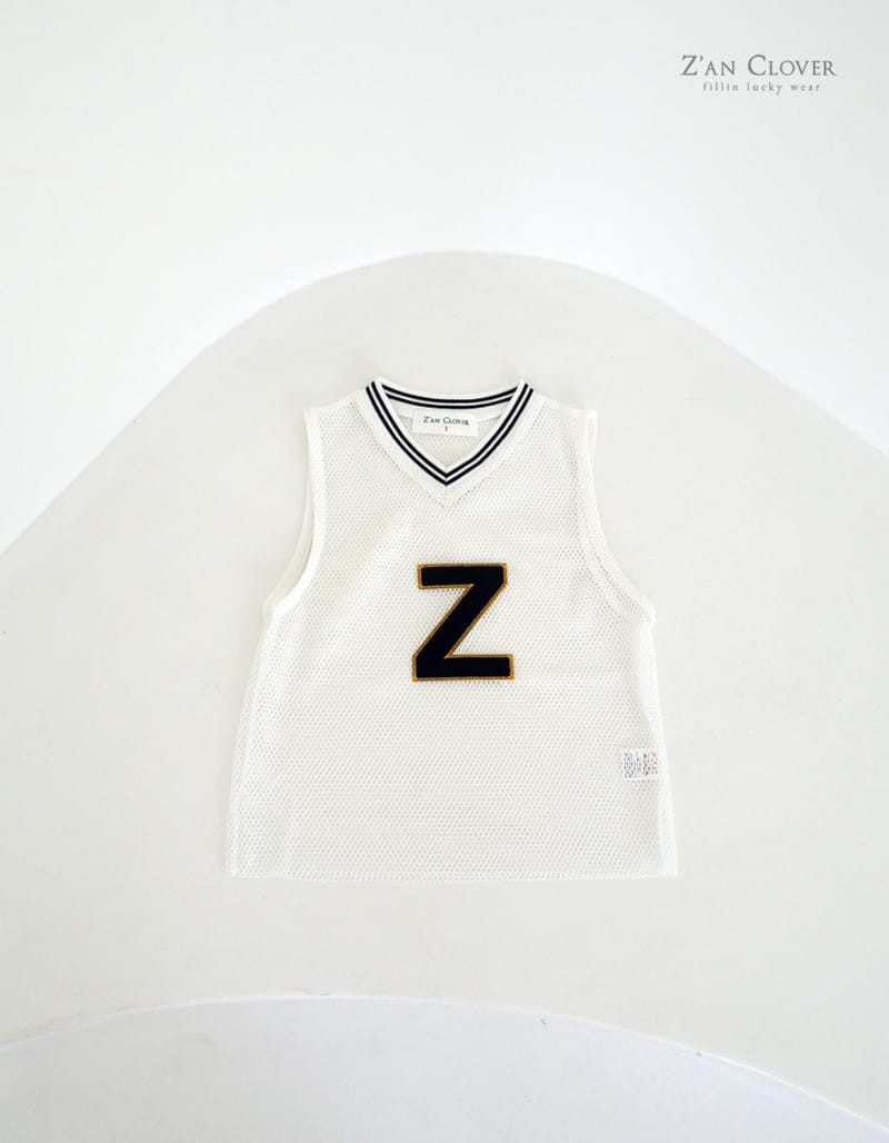 Zan Clover - Korean Children Fashion - #childrensboutique - Z Mesh Sleeveless Tee - 3