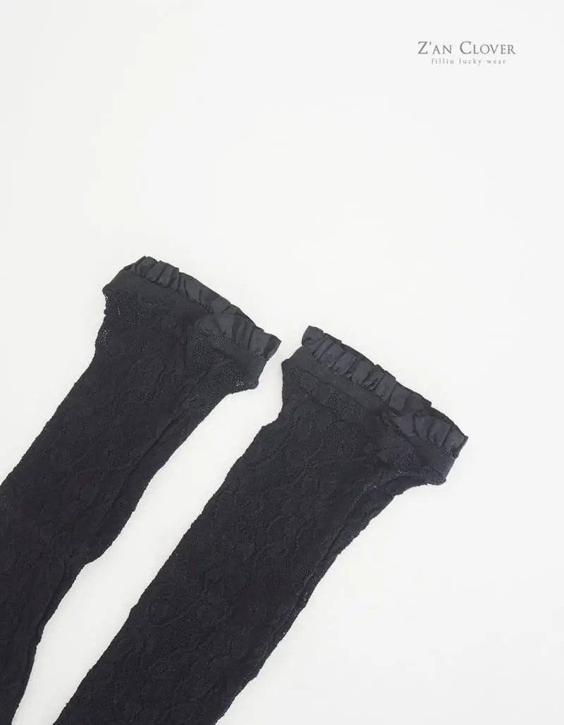 Zan Clover - Korean Children Fashion - #childrensboutique - Lace Socks - 10