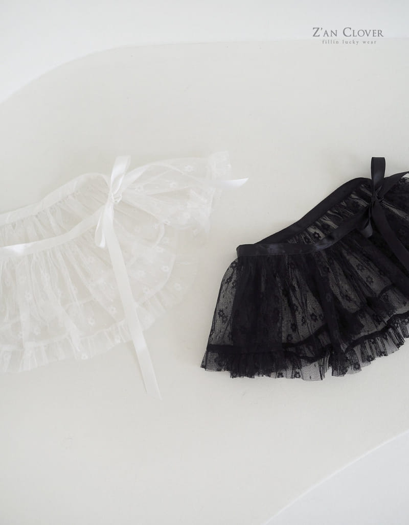 Zan Clover - Korean Children Fashion - #designkidswear - Mesh Wrap Skirt - 3