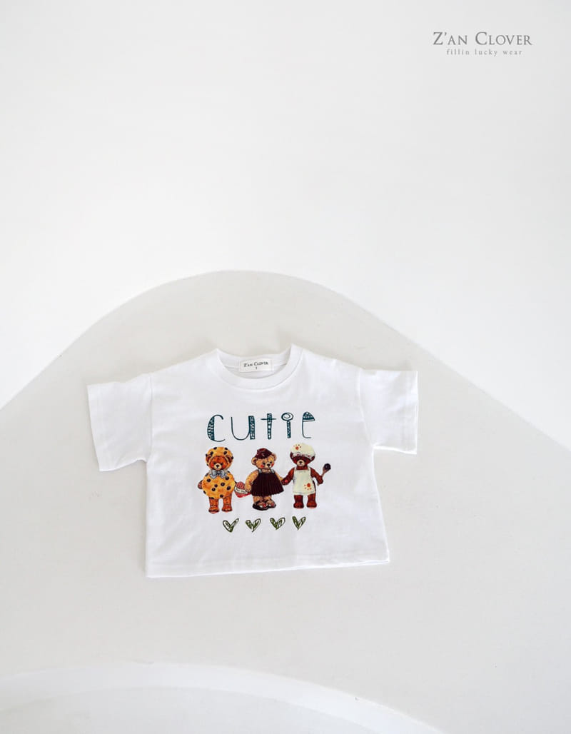 Zan Clover - Korean Children Fashion - #kidsstore - Cuty Bear Tee - 3