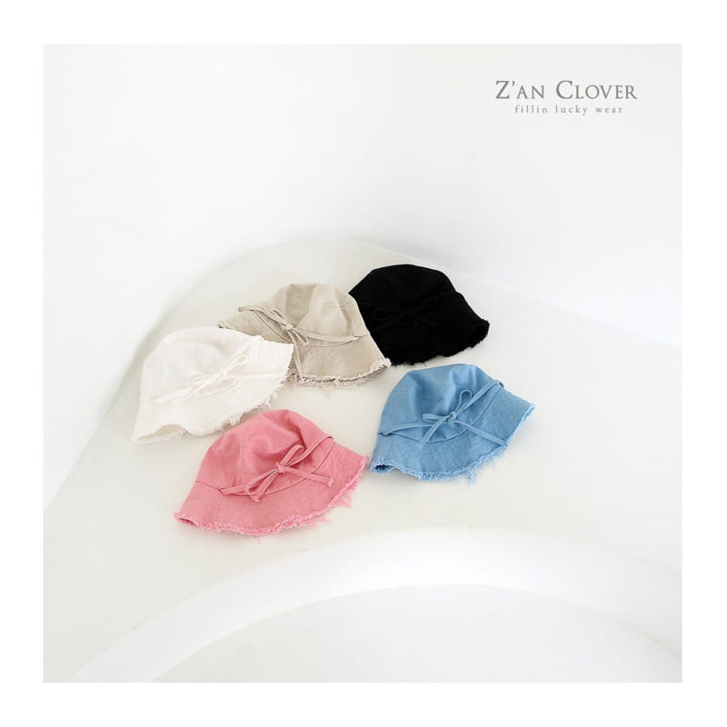 Zan Clover - Korean Children Fashion - #kidsstore - Vintage Ribbon Bucket Hat - 2