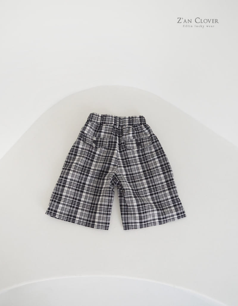 Zan Clover - Korean Children Fashion - #littlefashionista - Check Bermuda Pants - 4