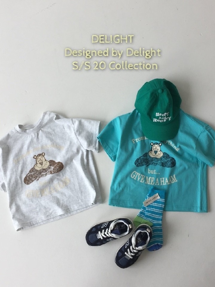 Water Paint Bear Box Tee Water Paint Bear Box Tee