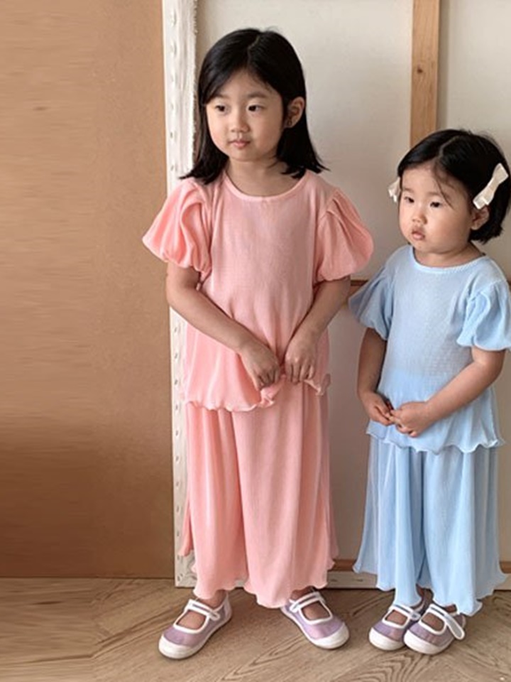 Pleats Top Bottom Set