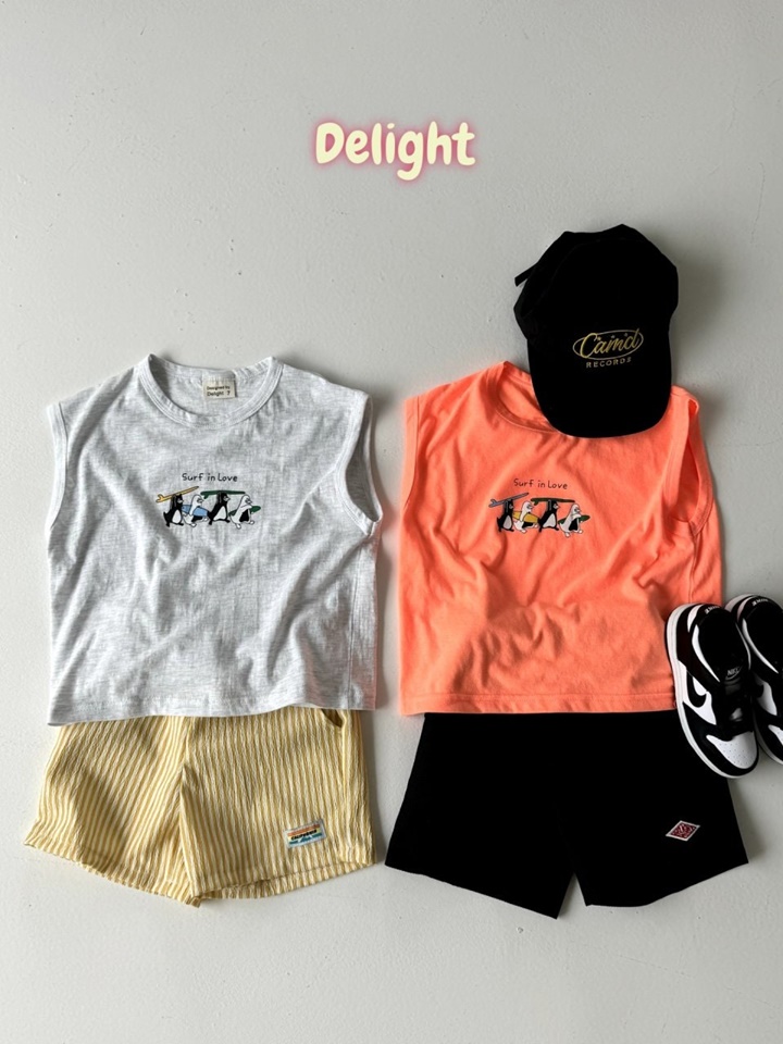 Suf Penguin Cap Sleeveless Tee With Mom Suf Penguin Cap Sleeveless Tee With Mom