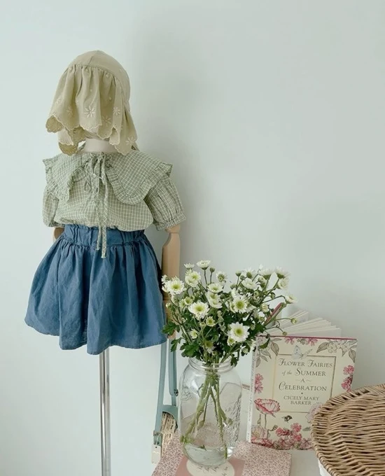 Mull Linen Skirt Shorts