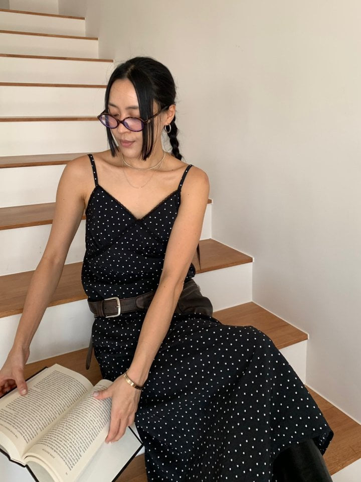 Bricklane - Korean Women Fashion - #vintagekidsstyle - Dot Lace One-piece - 4