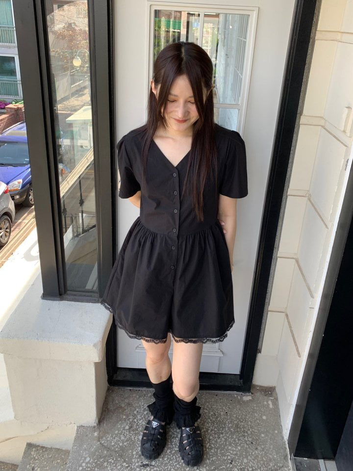 Bricklane - Korean Women Fashion - #womensfashion - Lace Jumpsuit One-piece - 8