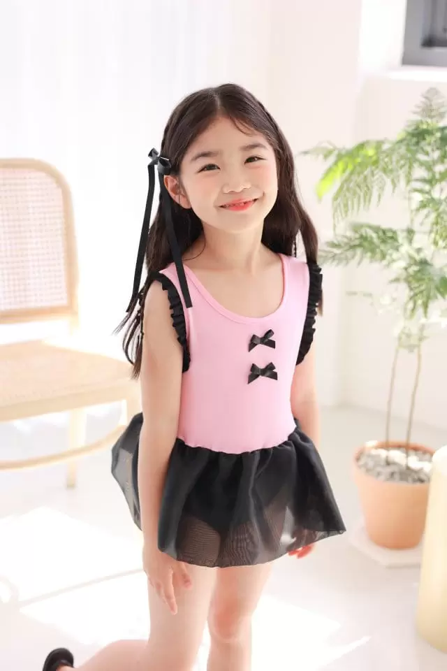 Dalla - Korean Children Fashion - #kidsstore - One-Piece Ballet Swim Wear - 10