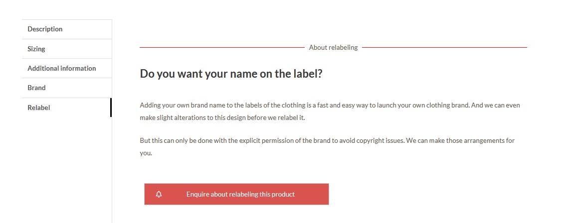 Easy ways to request relabeling and restocking