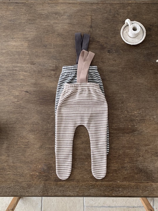 Stripe Bear Foot Leggings