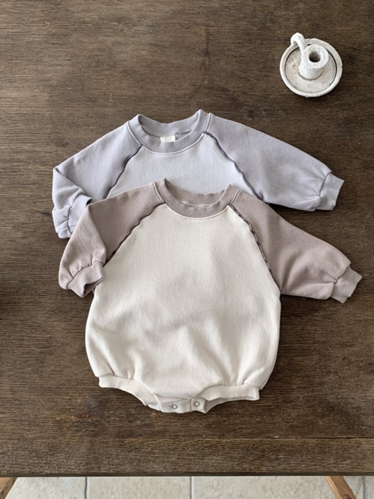 Raglan Piping Bodysuit