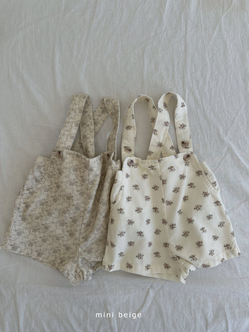 Flower Suspender Shorts Flower Suspender Shorts