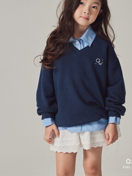 V Neck Loosefit Sweatshirts with Mom