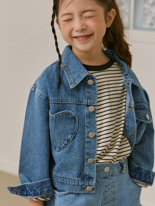 Unbalance Pocket Denim Jacket