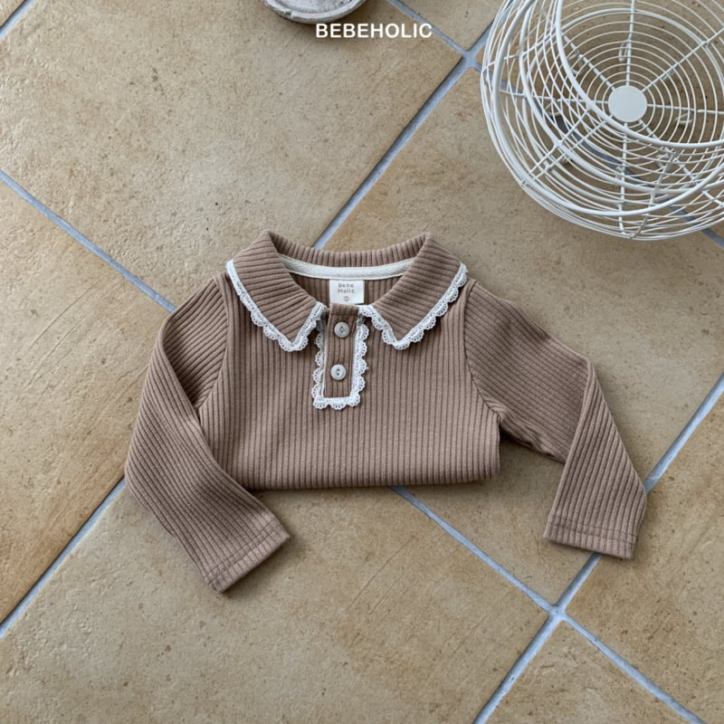 Bebe Holic - Korean Baby Fashion - #babyboutiqueclothing - Pongpong Collar Tee - 9