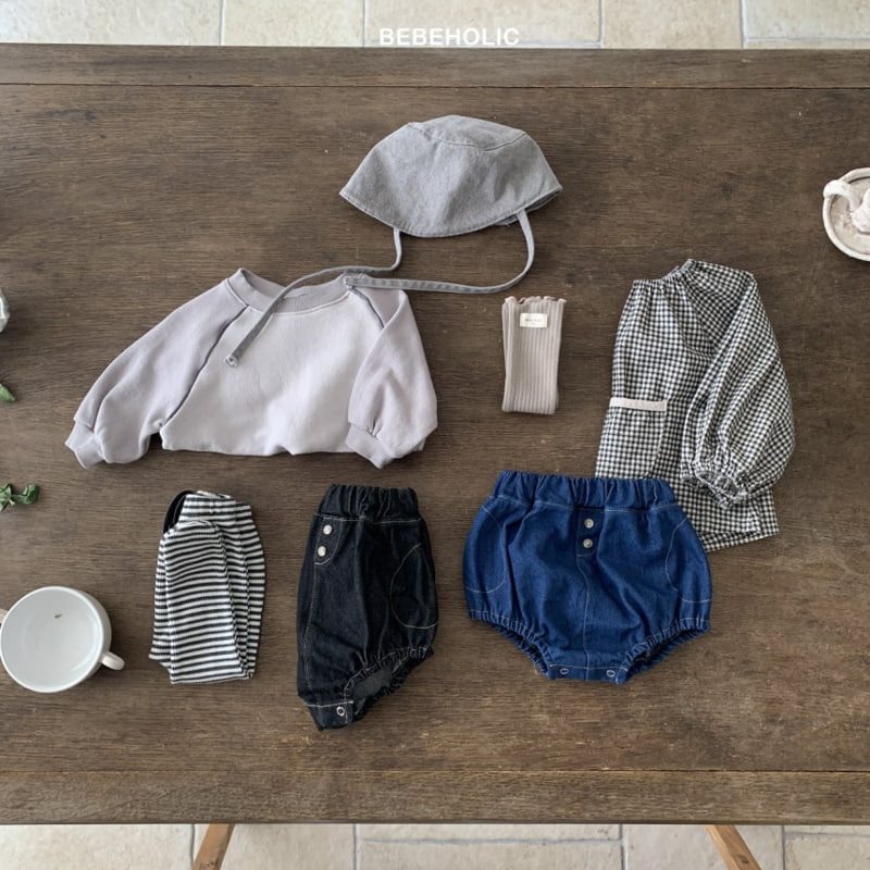 Bebe Holic - Korean Baby Fashion - #babyclothing - Denim Bloomer - 3