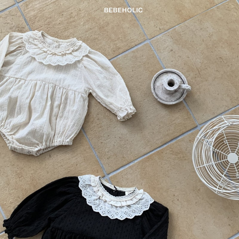Bebe Holic - Korean Baby Fashion - #babyfashion - Lace Collar Bodysuit - 7