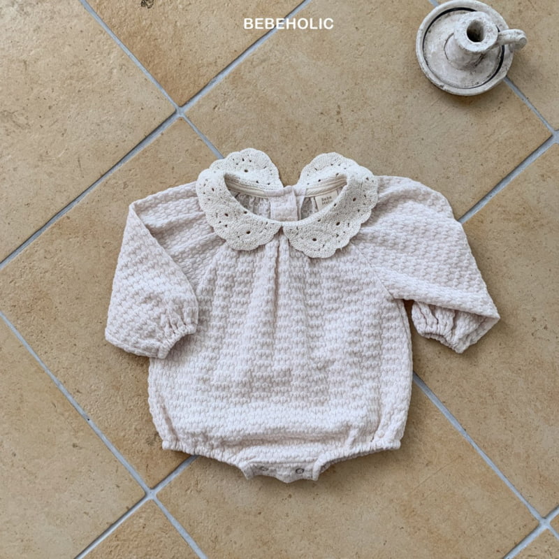 Bebe Holic - Korean Baby Fashion - #babygirlfashion - Embo Knit Bodysuit - 7