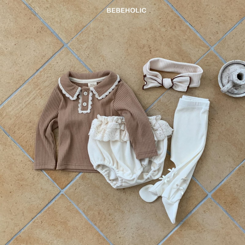 Bebe Holic - Korean Baby Fashion - #onlinebabyshop - Pongpong Collar Tee - 6