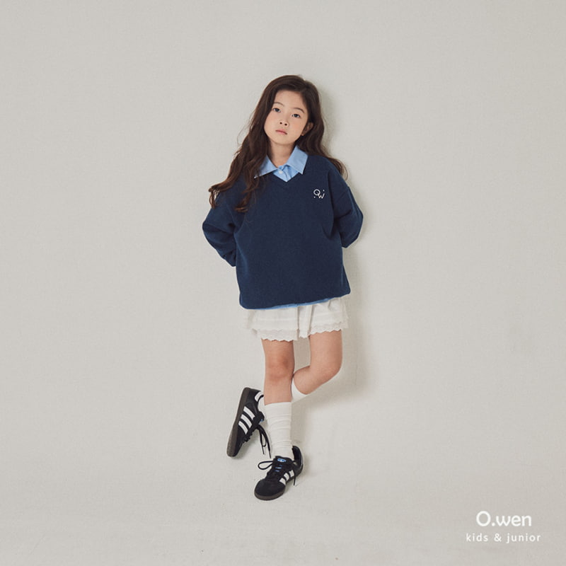 O Wen - Korean Children Fashion - #childofig - V Neck Loosefit Sweatshirts with Mom - 11