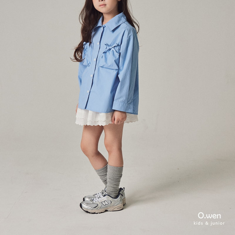 O Wen - Korean Children Fashion - #littlefashionista - Pocket Ribbon Shirts - 11