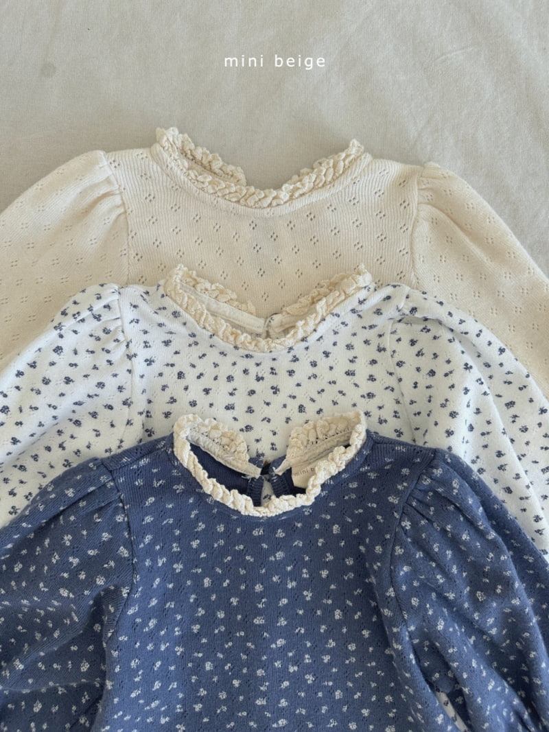 The Beige - Korean Baby Fashion - #babyfashion - Sleeve Smocked Tee - 12