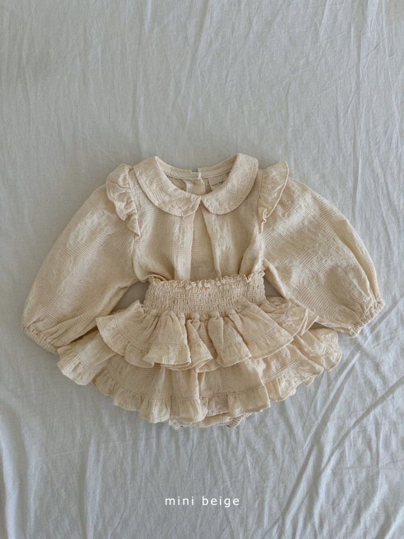The Beige - Korean Baby Fashion - #babyfashion - Collar Pintuck Blouse - 6