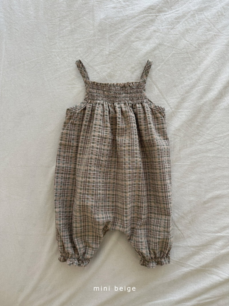 The Beige - Korean Baby Fashion - #babyoninstagram - Smocked Check Bodysuit - 6