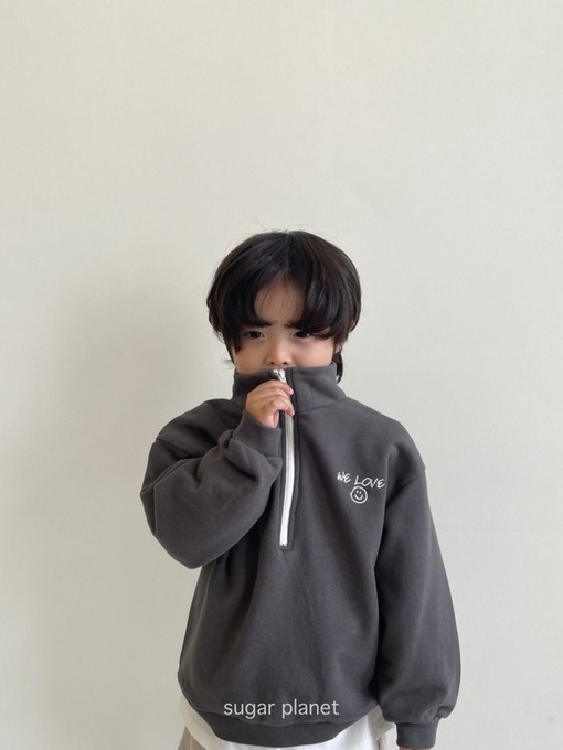 We Love Half Zip-up We Love Half Zip-up