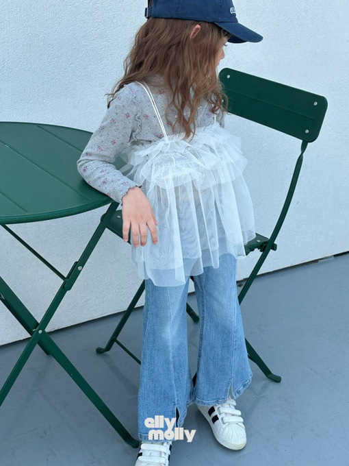 Slit Bootscut Denim Pants