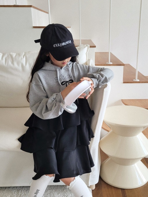 Satin Cancan Hood One-piece