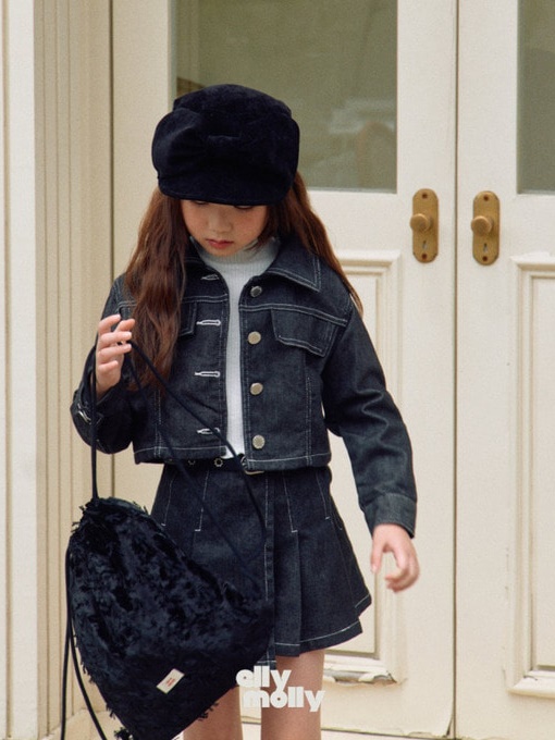 Non Fade Crop Denim Jacket