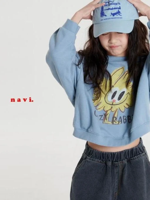 Rabbit Crop Sweatshirts
