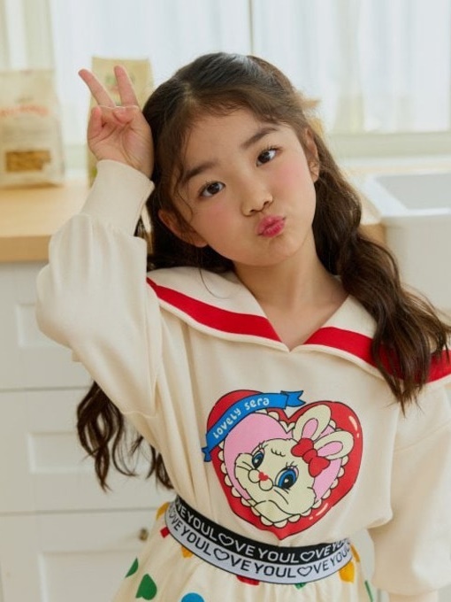 Heart Sailor Collar Sweatshirts Heart Sailor Collar Sweatshirts