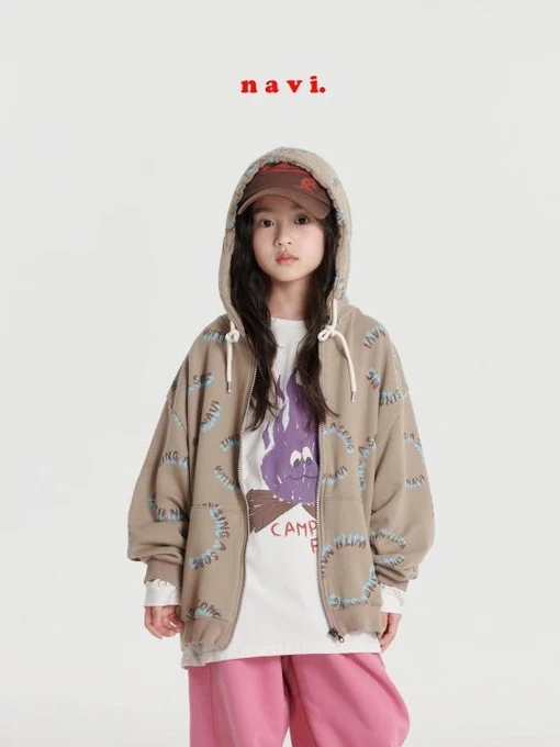 Circle Hood Zip-up Jacket