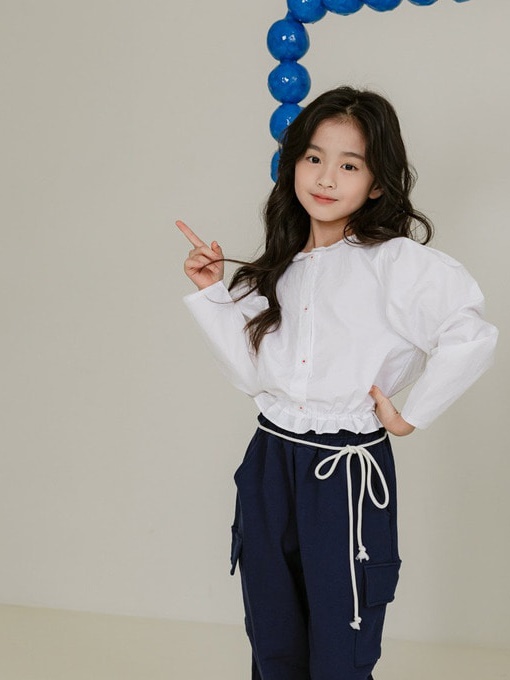 Frill Crop Blouse