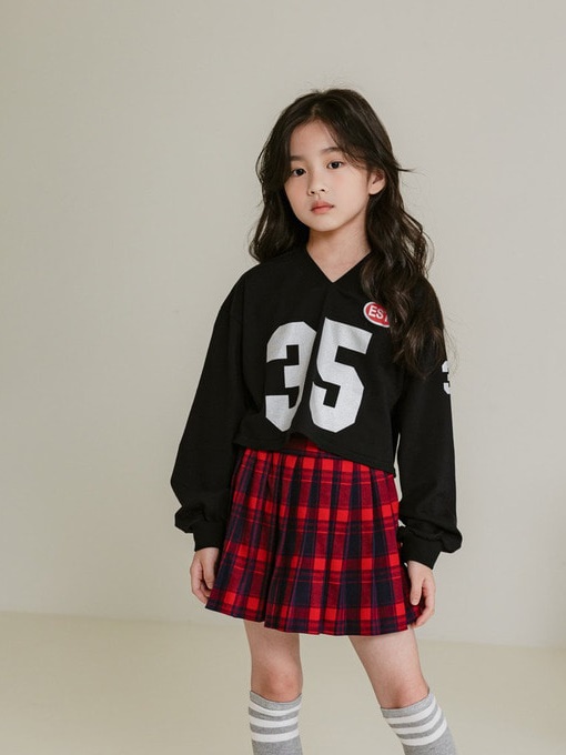 35 V Neck Crop Tee