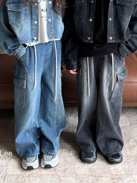 Sstring Cargo Denim Pants Sstring Cargo Denim Pants