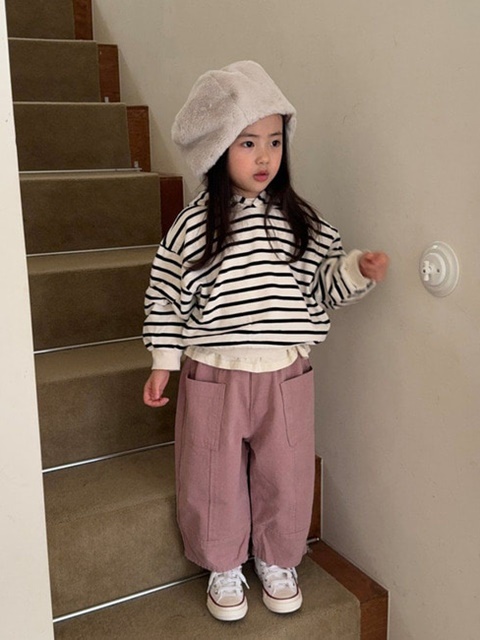 Ladder Cotton Pants