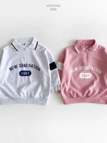 New Colored Collar Half Zip-up New Colored Collar Half Zip-up